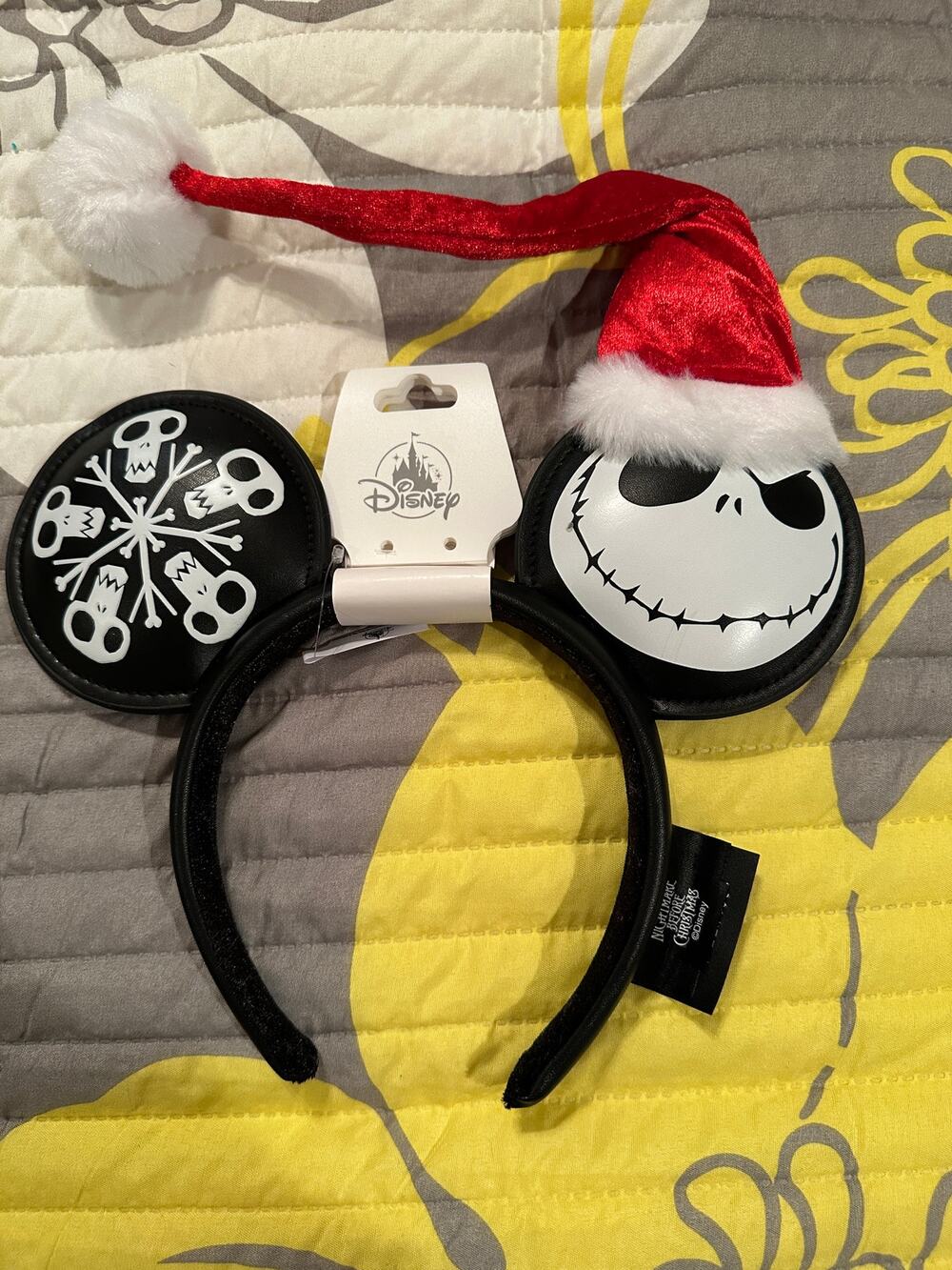 NWT Disney Park NBC Nightmare Before Christmas Halloween Holiday Santa Jack Ears